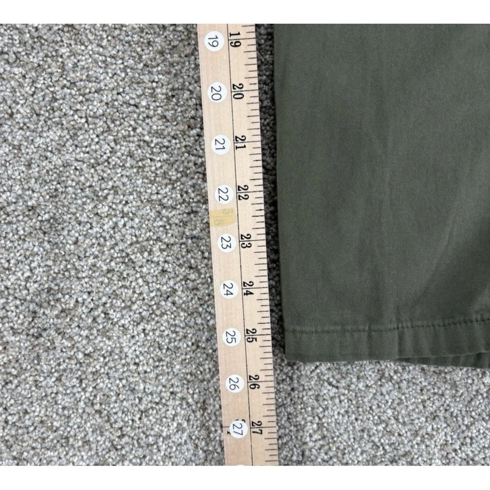 FRAME Relaxed Crop Cargo Pant Womens 28 Washed Surplus Green Minimalist Utility